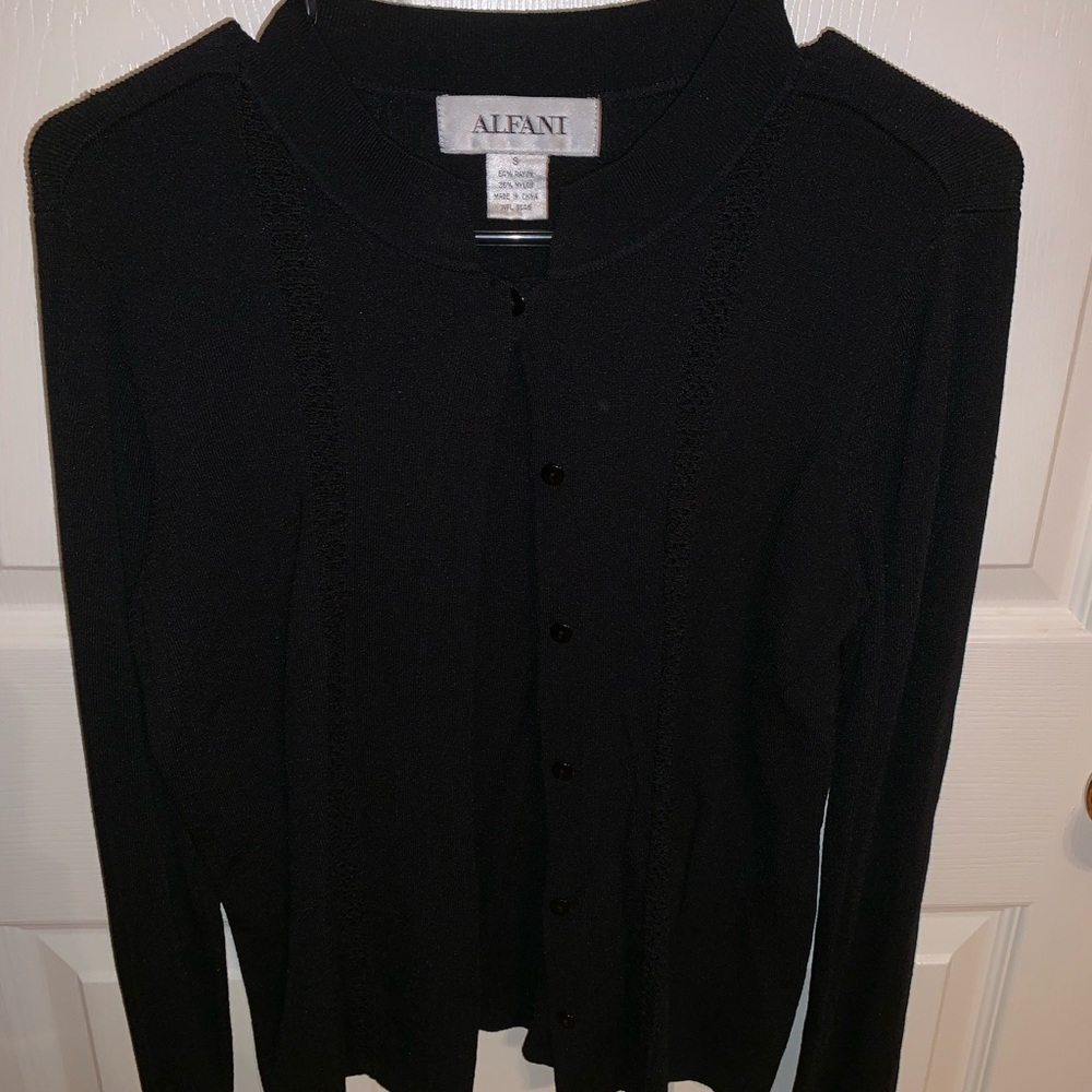 Black cardigan